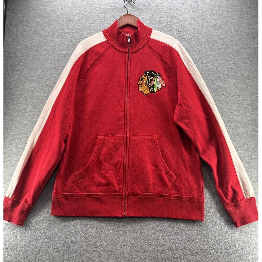 Blue 84 Men's Red Zip Up Sweatshirt Men's Size XL (A44)